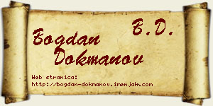 Bogdan Dokmanov vizit kartica